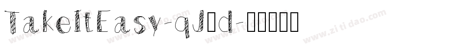 TakeItEasy-qJ1d字体转换