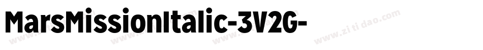 MarsMissionItalic-3V2G字体转换