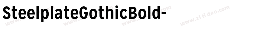 SteelplateGothicBold字体转换