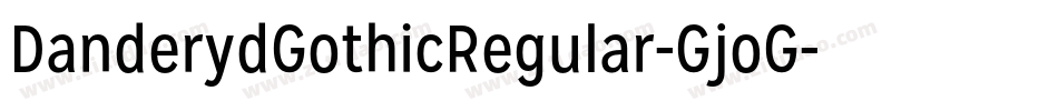 DanderydGothicRegular-GjoG字体转换