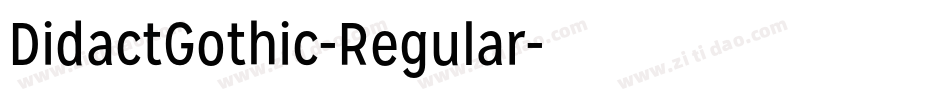 DidactGothic-Regular字体转换