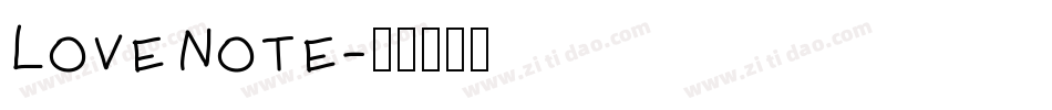 LoveNote字体转换