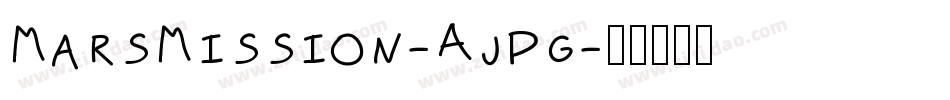 MarsMission-Ajpg字体转换