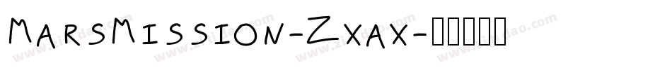 MarsMission-Zxax字体转换
