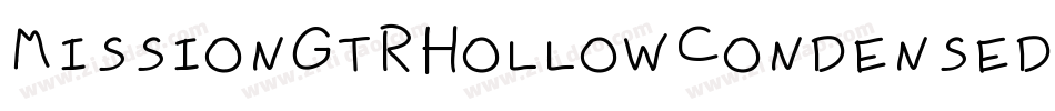 MissionGtRHollowCondensed-20nK字体转换