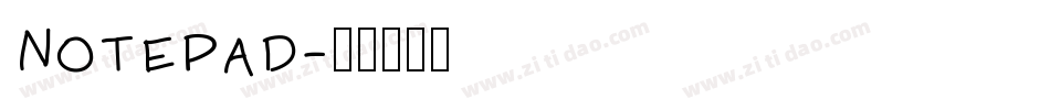 Notepad字体转换