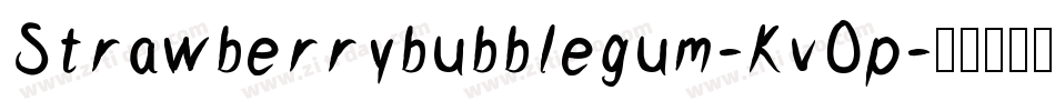 Strawberrybubblegum-Kv0p字体转换