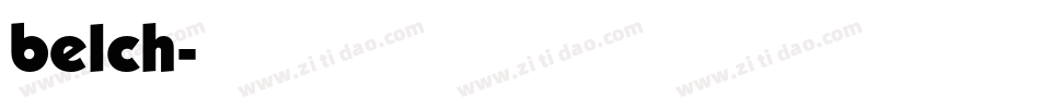 belch字体转换