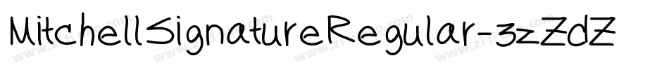 MitchellSignatureRegular-3zZdZ字体转换