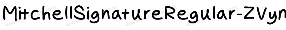 MitchellSignatureRegular-ZVymJ字体转换