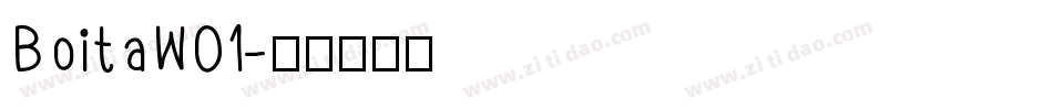BoitaW01字体转换