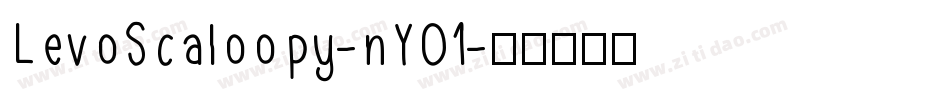 LevoScaloopy-nY01字体转换