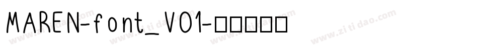 MAREN-font_V01字体转换