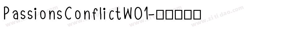 PassionsConflictW01字体转换