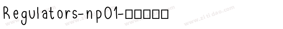 Regulators-np01字体转换