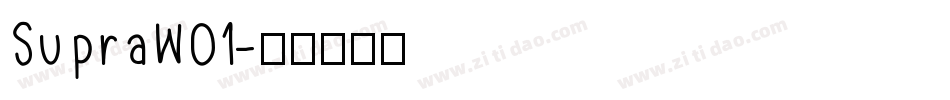 SupraW01字体转换