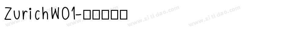 ZurichW01字体转换