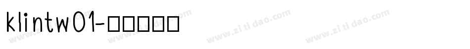 klintw01字体转换