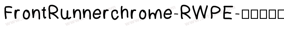 FrontRunnerchrome-RWPE字体转换