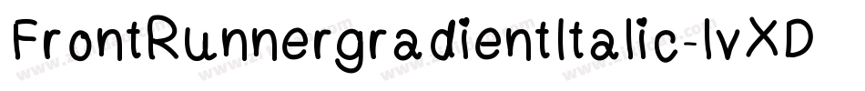 FrontRunnergradientItalic-lvXD字体转换