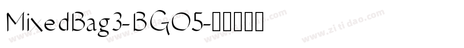 MixedBag3-BGO5字体转换