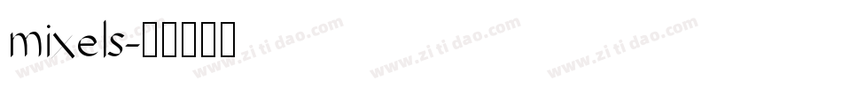 mixels字体转换