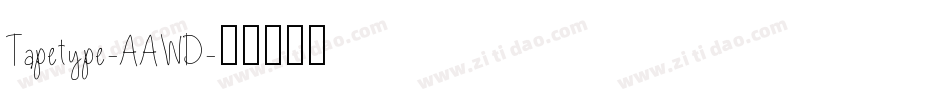 Tapetype-AAWD字体转换