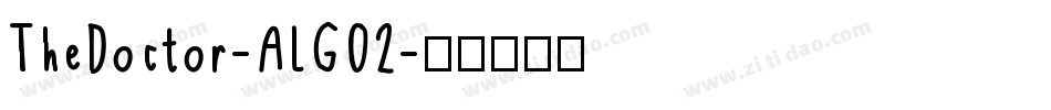 TheDoctor-ALG02字体转换