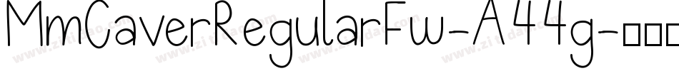 MmCaverRegularFw-A44g字体转换