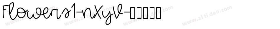 Flowers1-nXyV字体转换