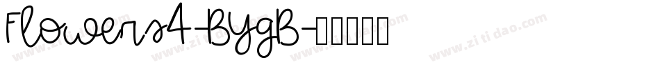 Flowers4-BYgB字体转换