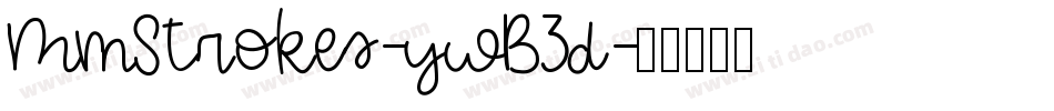 MmStrokes-ywB3d字体转换