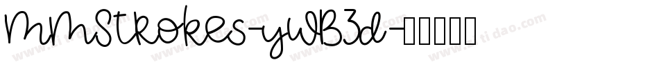 MmStrokes-ywB3d字体转换