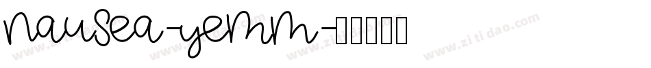 NauSea-yeMm字体转换