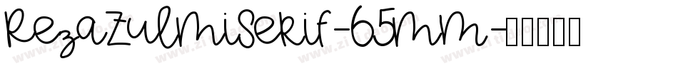 RezaZulmiSerif-65mM字体转换