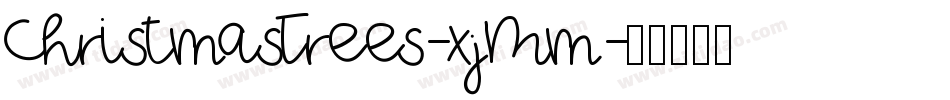 ChristmasTrees-xjMm字体转换