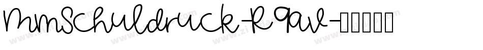 MmSchuldruck-R9av字体转换