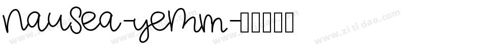 NauSea-yeMm字体转换