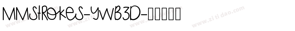 MmStrokes-ywB3d字体转换