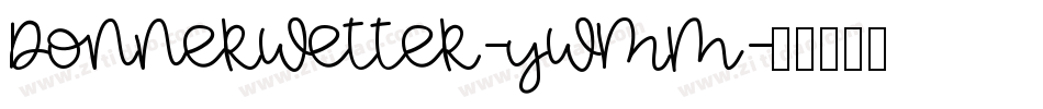 Donnerwetter-ywMm字体转换
