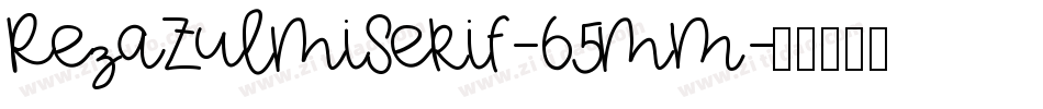 RezaZulmiSerif-65mM字体转换