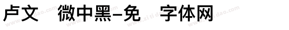 卢文辉微中黑字体转换