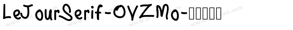 LeJourSerif-OVZMo字体转换
