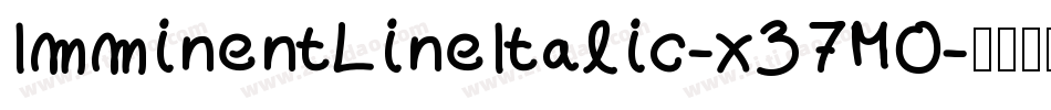 ImminentLineItalic-x37MO字体转换