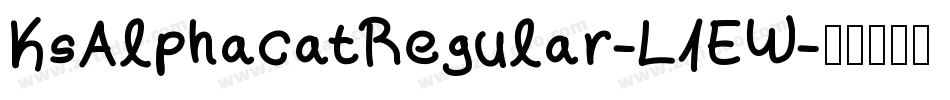 KsAlphacatRegular-L1EW字体转换