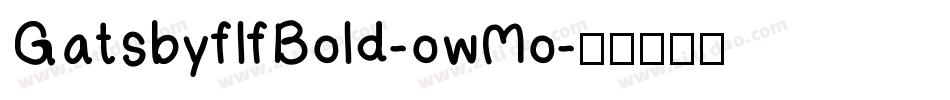 GatsbyflfBold-owMo字体转换