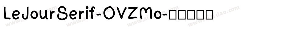 LeJourSerif-OVZMo字体转换