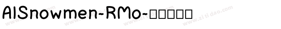 AlSnowmen-RMo字体转换