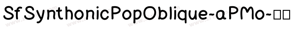 SfSynthonicPopOblique-aPMo字体转换 SfSynthonicPopOblique-aPMo字体转换