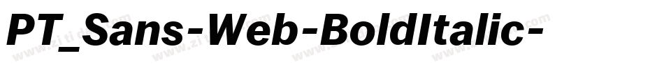 PT_Sans-Web-BoldItalic字体转换